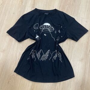 Vintage Philco’s black & white alien spaceship cotton tee men’s size Large